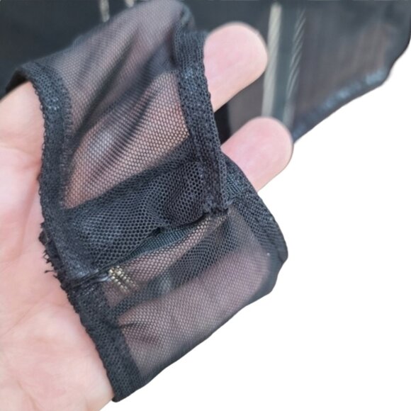 LOVE BRAND Rainbow Tie Dye Long Sleeve Bodysuit L Pride Festival Rave Faux Wrap - Picture 8 of 16